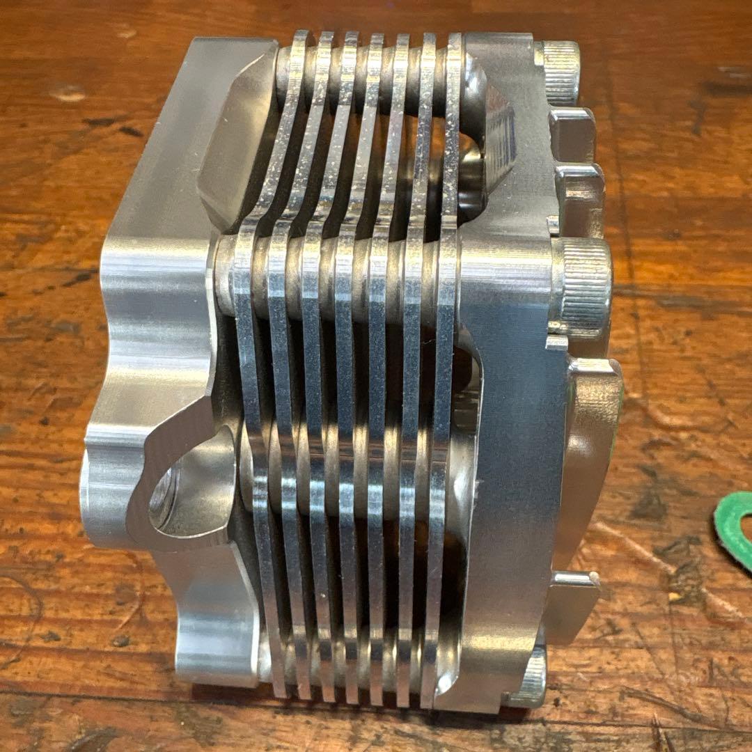 モンキー、カブ、ビレットオイルクーラー、フィン付き Gクラフト