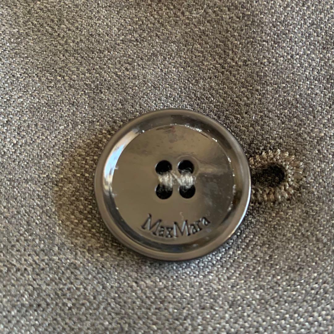 【極美品 大きいサイズ】マックスマーラ　テーラード ジャケット　白タグ　シルク