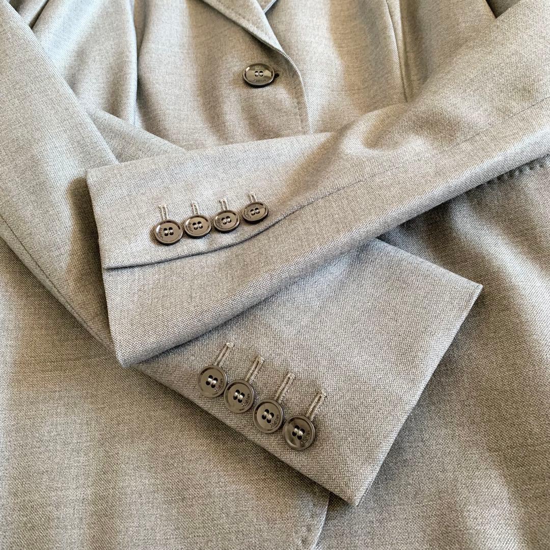 【極美品 大きいサイズ】マックスマーラ　テーラード ジャケット　白タグ　シルク