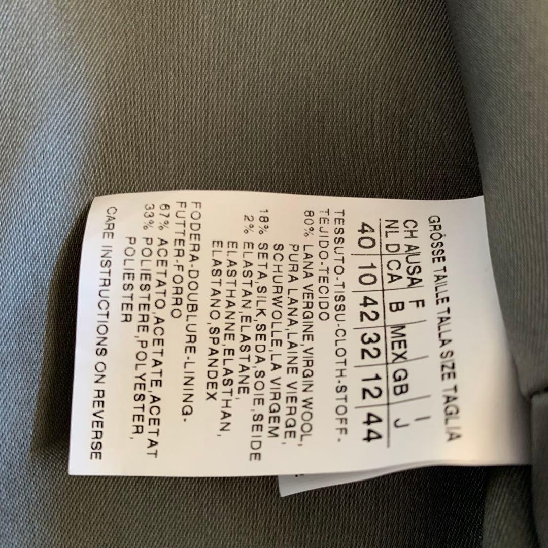 【極美品 大きいサイズ】マックスマーラ　テーラード ジャケット　白タグ　シルク