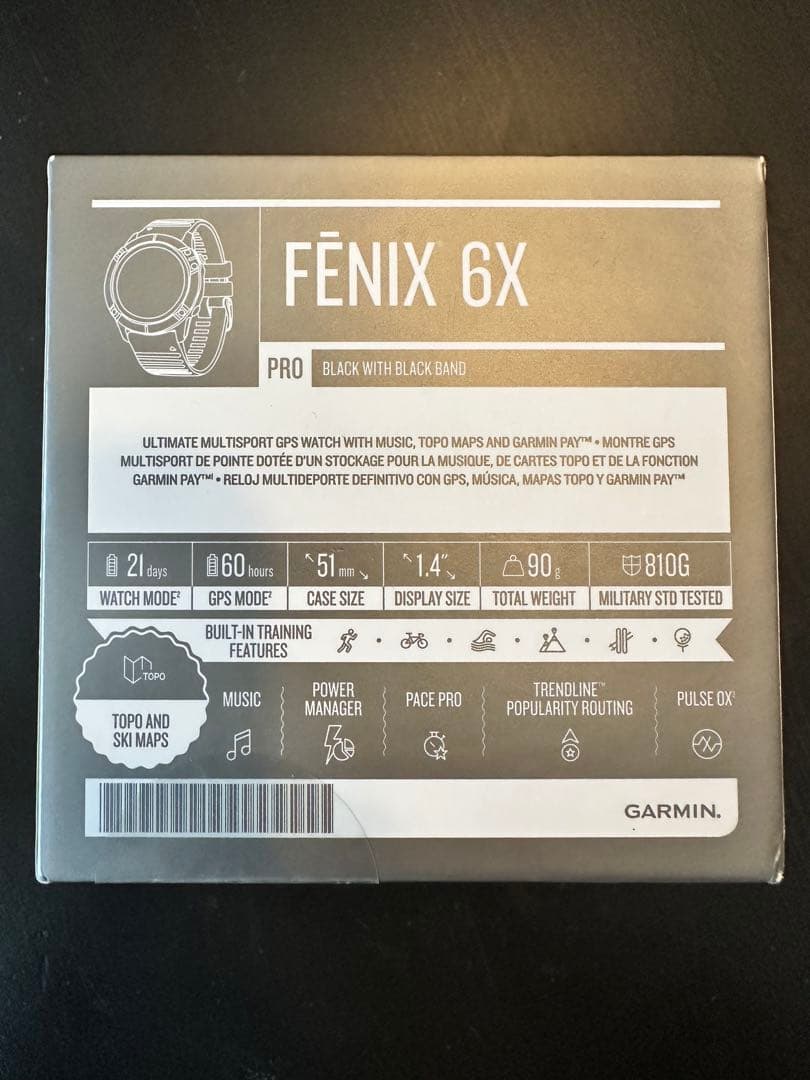 期間限定大幅値下げ‼️ Garmin Fenix 6X Pro 未使用