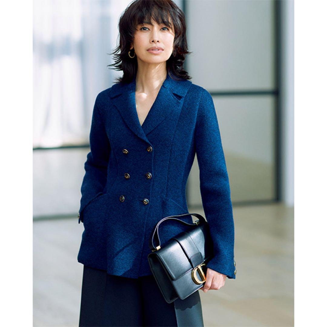 ディオール　ニット　ダブルブレスト バージャケット　F34