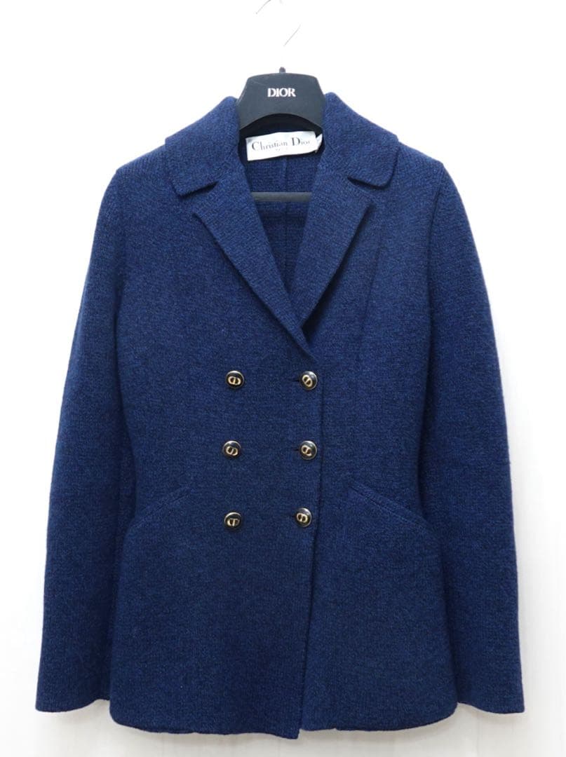 ディオール　ニット　ダブルブレスト バージャケット　F34