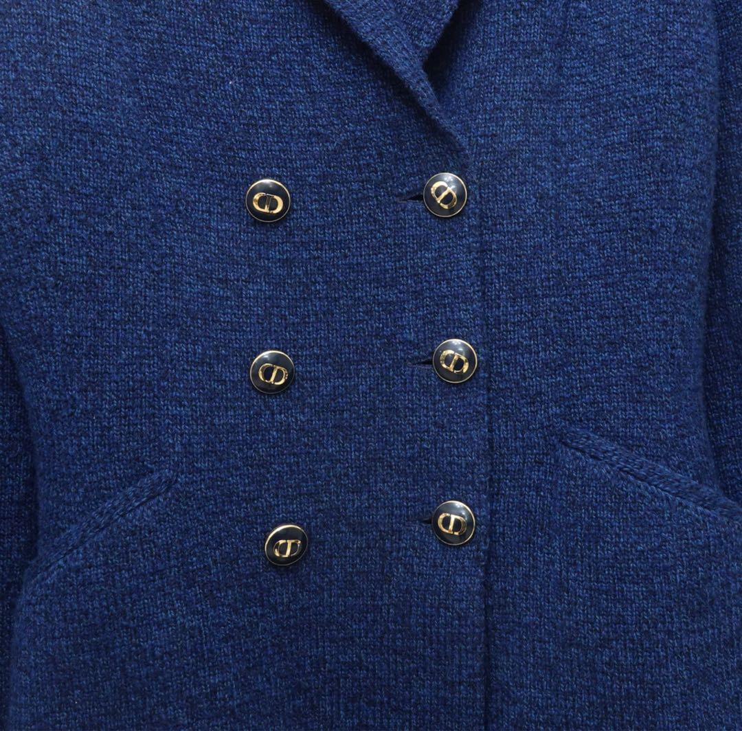 ディオール　ニット　ダブルブレスト バージャケット　F34