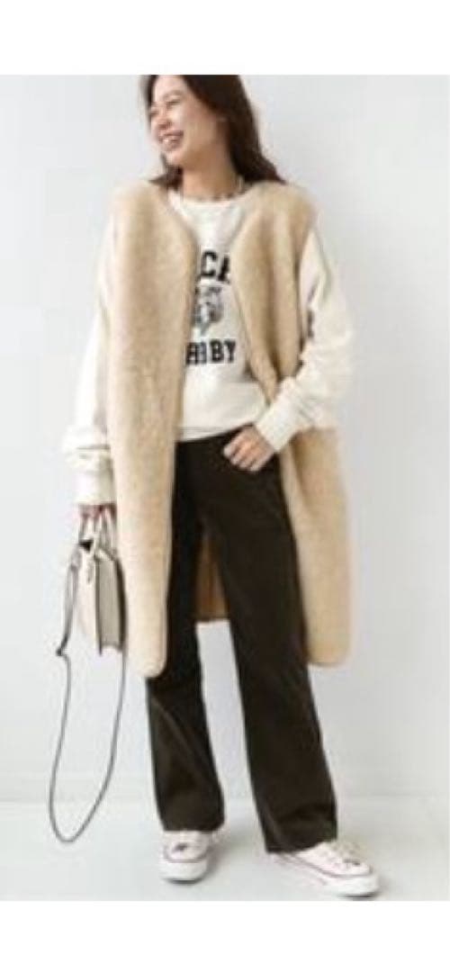 COLDBREAKER ベージュウールベスト Lサイズ