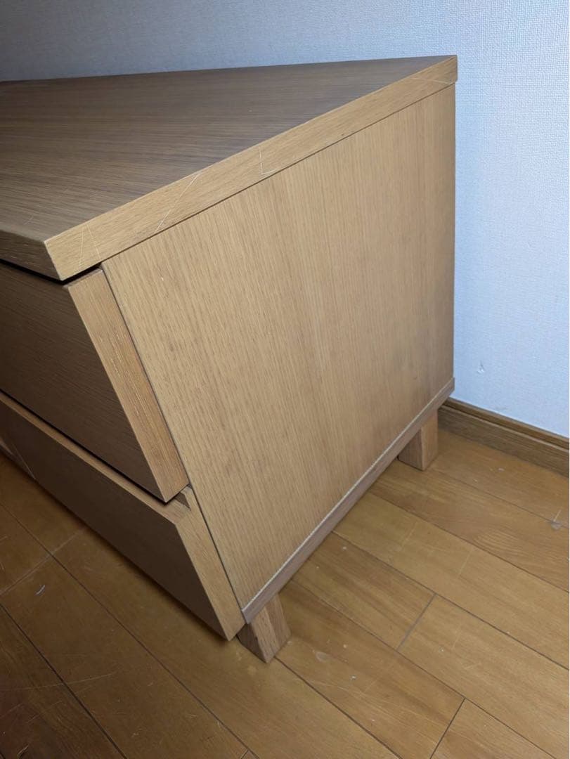 ■送料込■無印良品 木製テレビボード オーク材 収納棚 TV台木製家具 廃盤