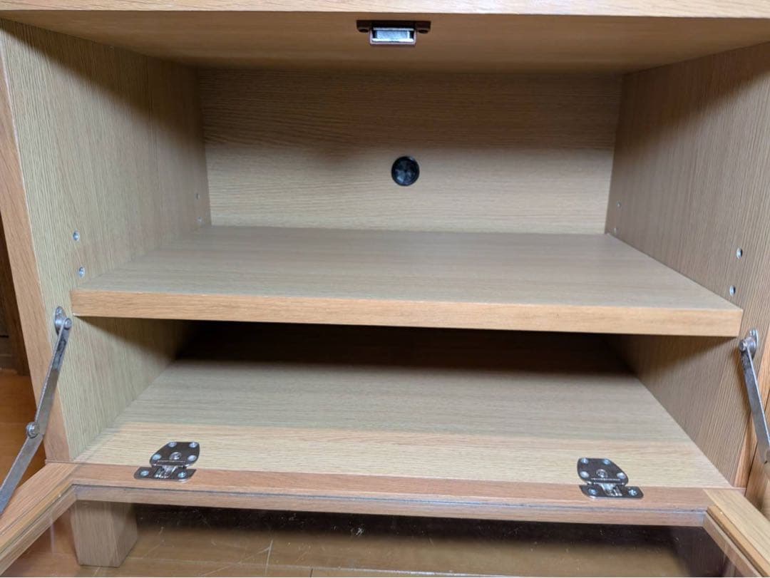 ■送料込■無印良品 木製テレビボード オーク材 収納棚 TV台木製家具 廃盤