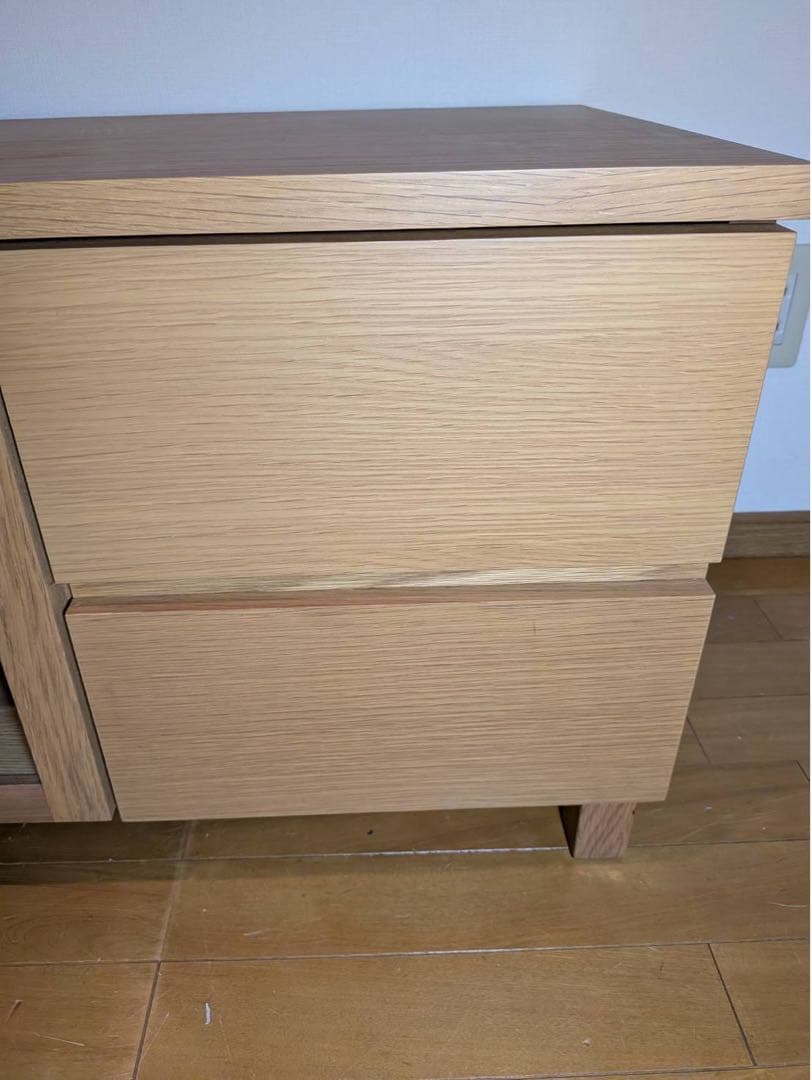 ■送料込■無印良品 木製テレビボード オーク材 収納棚 TV台木製家具 廃盤