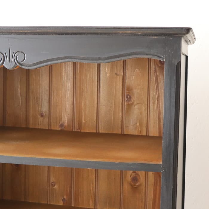 【blue gray】ブラック フレンチキャビネット