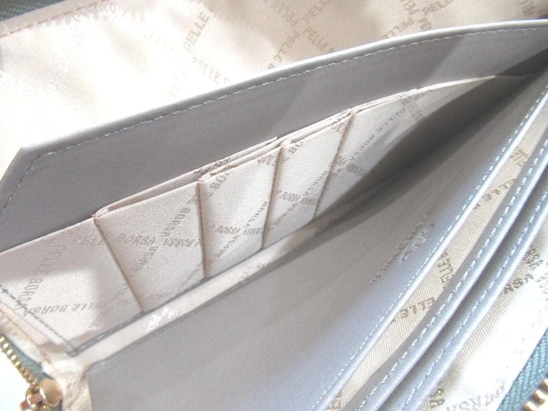 ペレボルサ (PELLE BORSA)L字ファスナー長財布Flora 6202