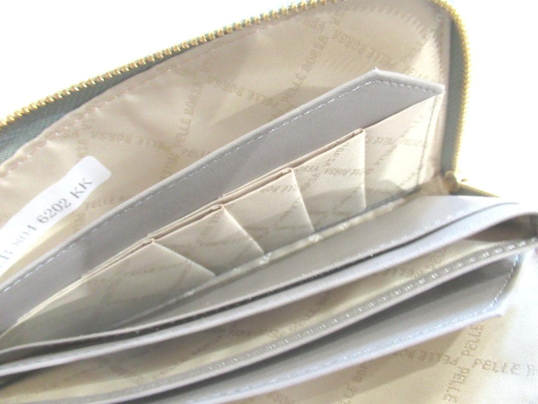 ペレボルサ (PELLE BORSA)L字ファスナー長財布Flora 6202