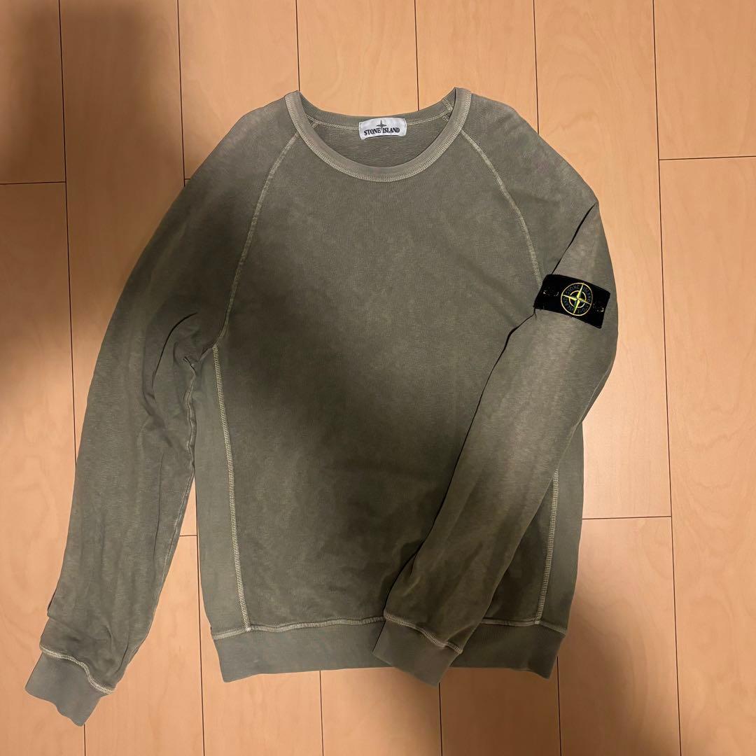 【美品・正規品】Stone  スウェット Lオリーブ　カーキ