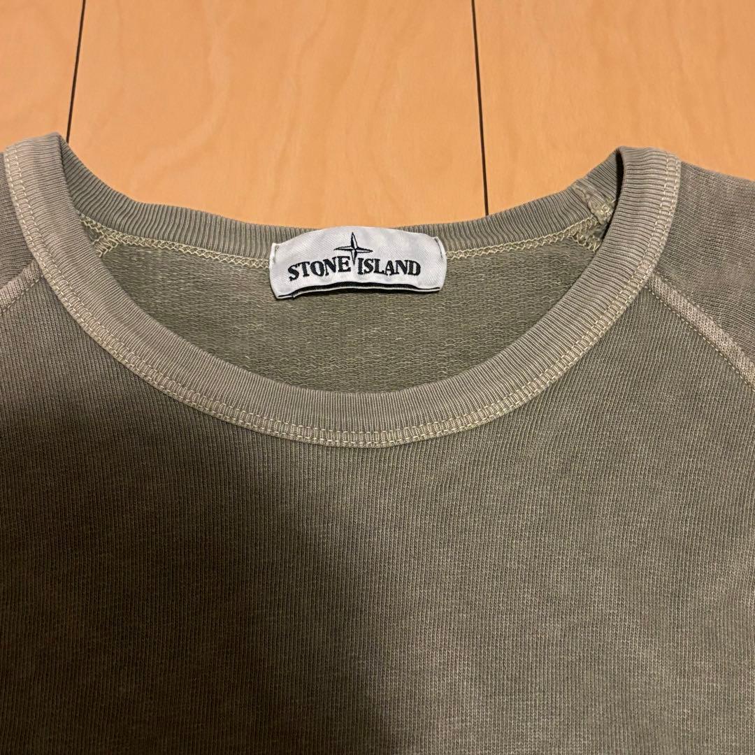 【美品・正規品】Stone  スウェット Lオリーブ　カーキ