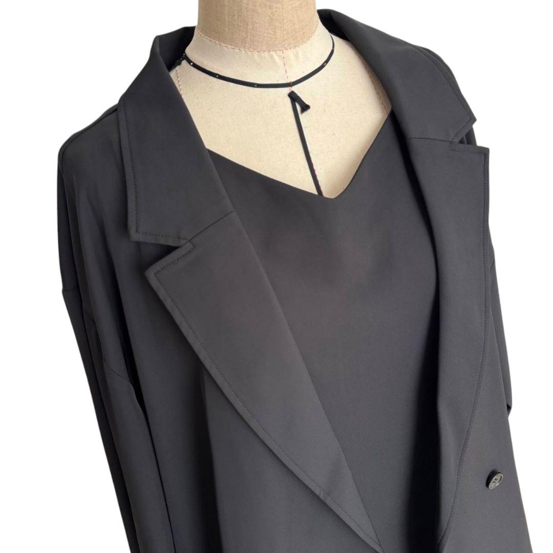 niana トランスペアレントヘムセットアップドレス 2点セット