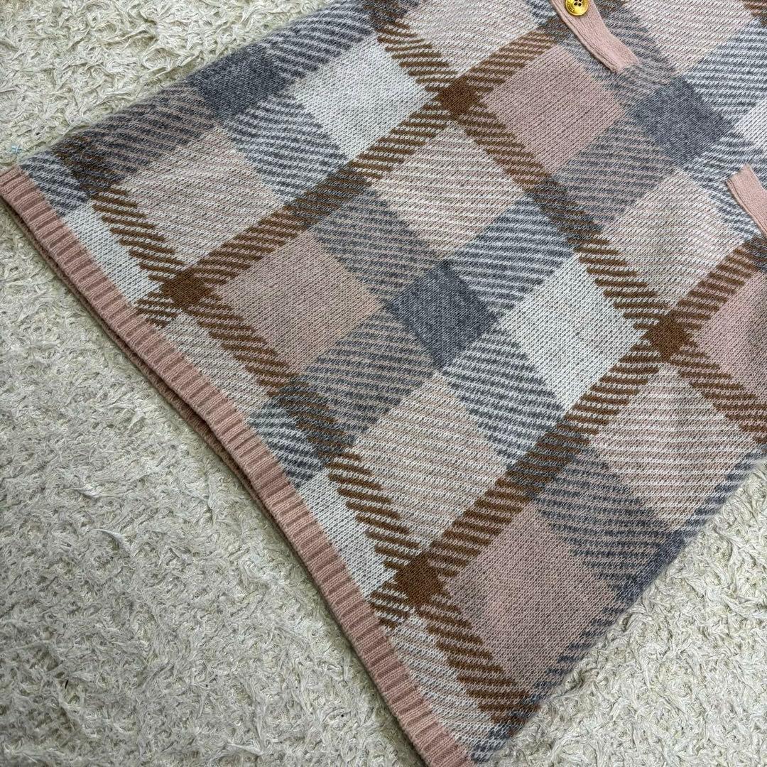 ブルーレーベルクレストブリッジ　モヘヤ　ニット　タートルネック　膝丈ワンピース