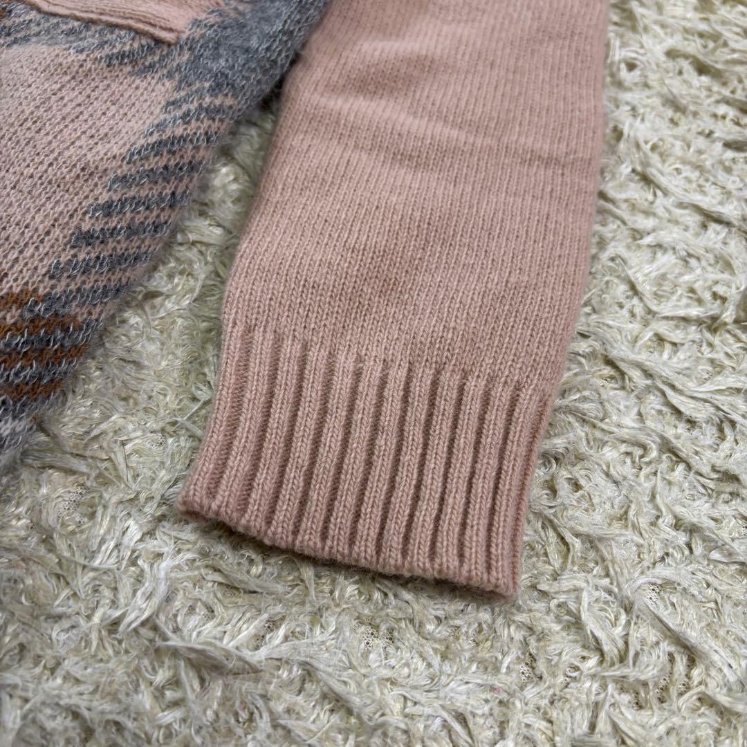 ブルーレーベルクレストブリッジ　モヘヤ　ニット　タートルネック　膝丈ワンピース