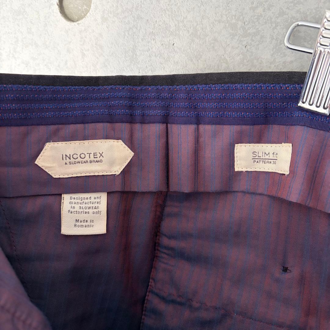 i*i様 INCOTEX 1NT035 35型 ノープリーツスラックス チャコー