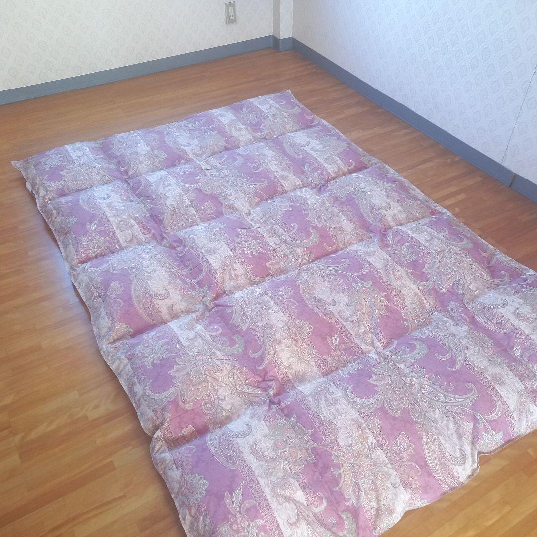 羽毛布団 増量 SDGS リフレッシュ羽毛 高密度生地 清潔 安心 日本製A⑧