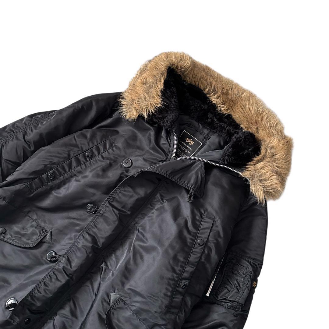 ⭐️美品アルファインダストリーズN-3B　フライトジャケットXLミリタリーブラック