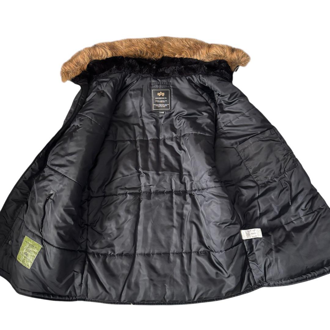 ⭐️美品アルファインダストリーズN-3B　フライトジャケットXLミリタリーブラック