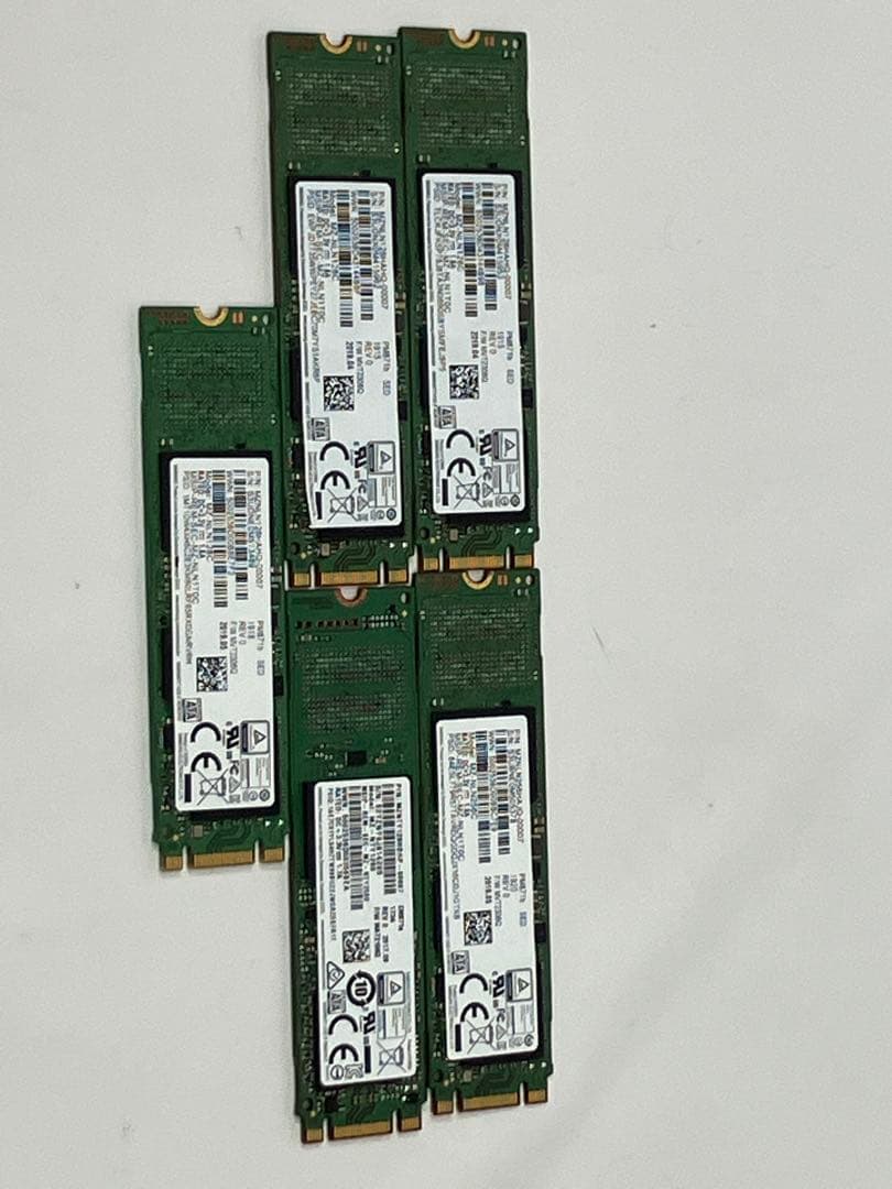 送料込 M.2 SATA 128GB 5枚セットSAMSUNG MZNTY D1