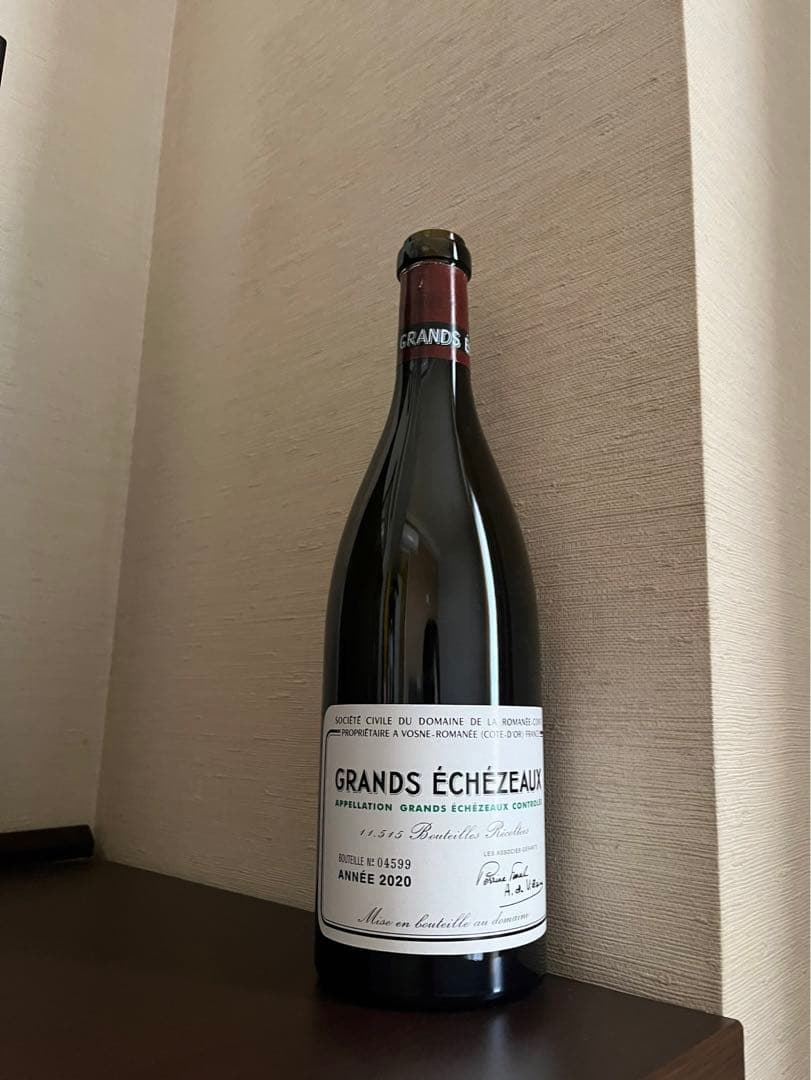 ち*ー様 GRANDS ÉCHEZEAUX 2020 750ml 空き瓶 コルク