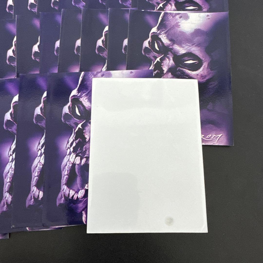 髑髏 スリーブ ウルトラプロ 紫 48枚 どくろ