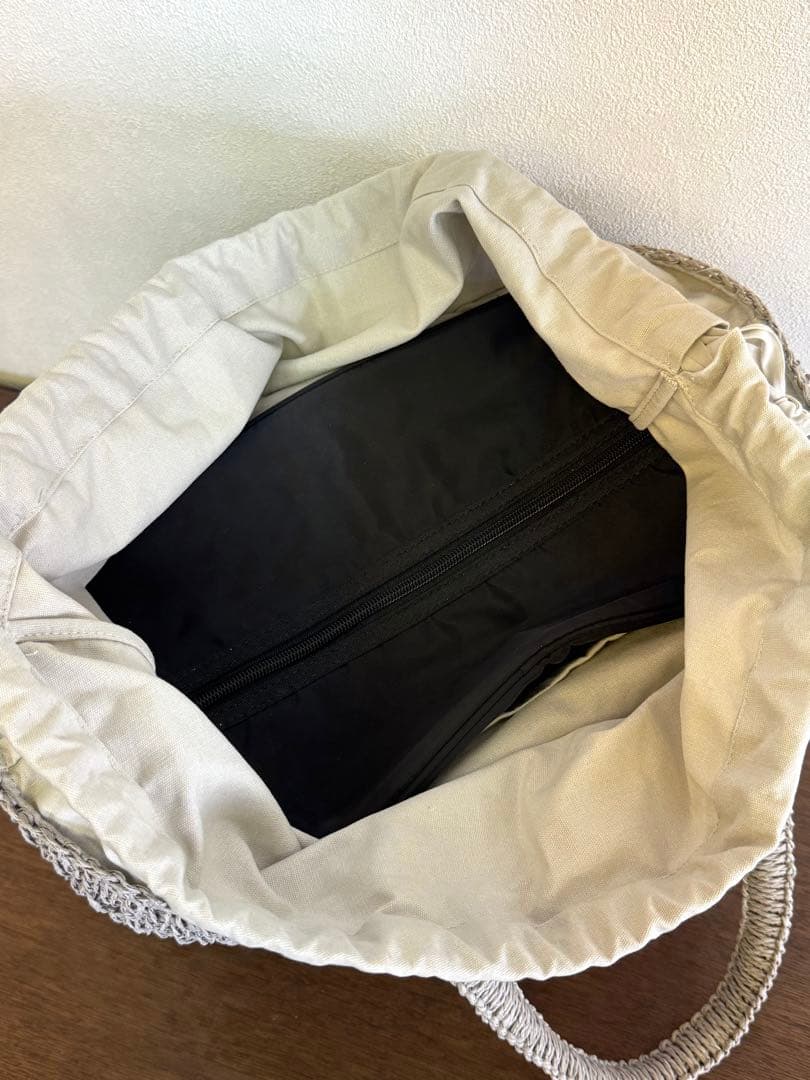 【新品未使用】DEAN & DELUCA クロッシェバスケットバッグ M