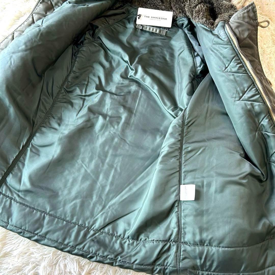 新品未使用　ザシンゾーンTHE SHINZONE N3Bミリタリーコート　ファー
