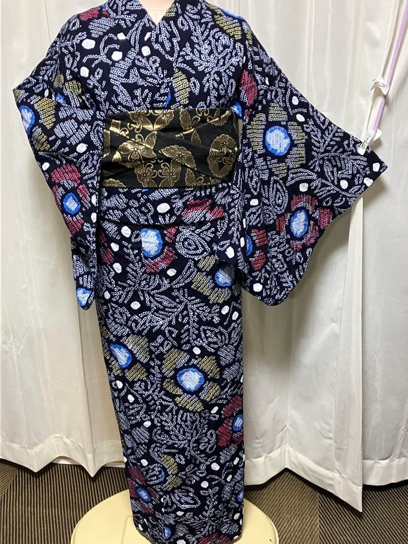 ち*ん様 有松鳴海総絞り浴衣のみ152±5