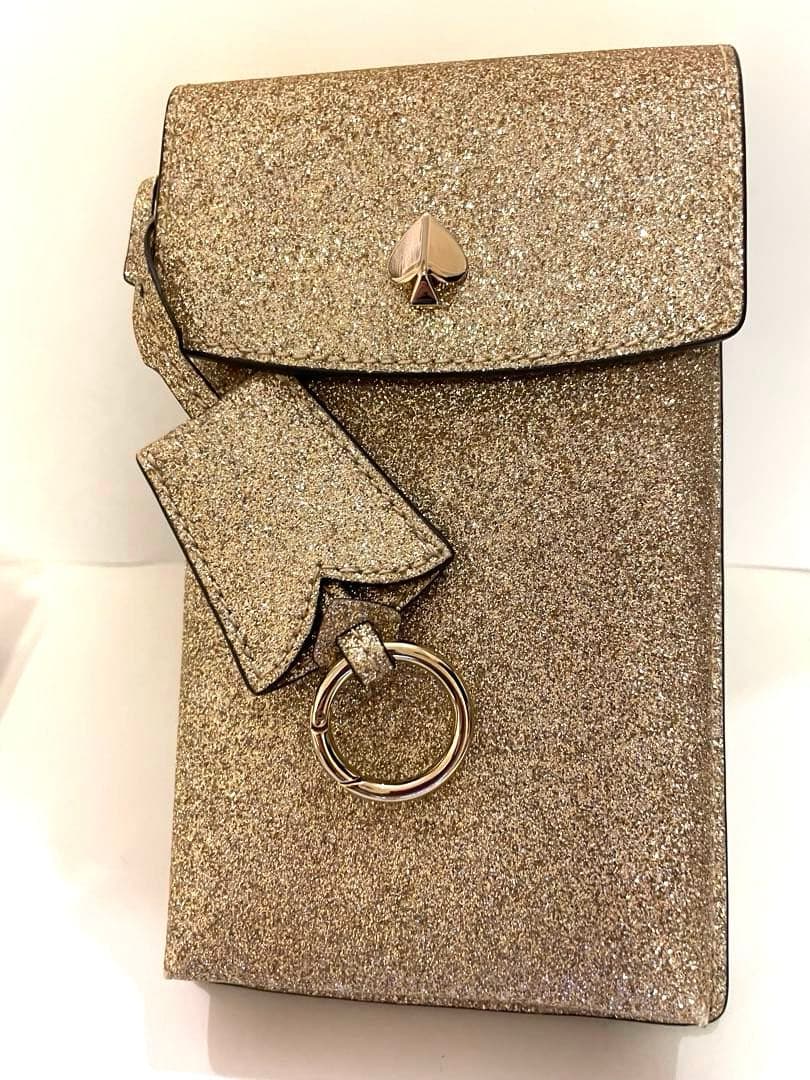 ケイトスペード♠️ ゴールド スマホショルダーバッグ　フォンクロスボディ