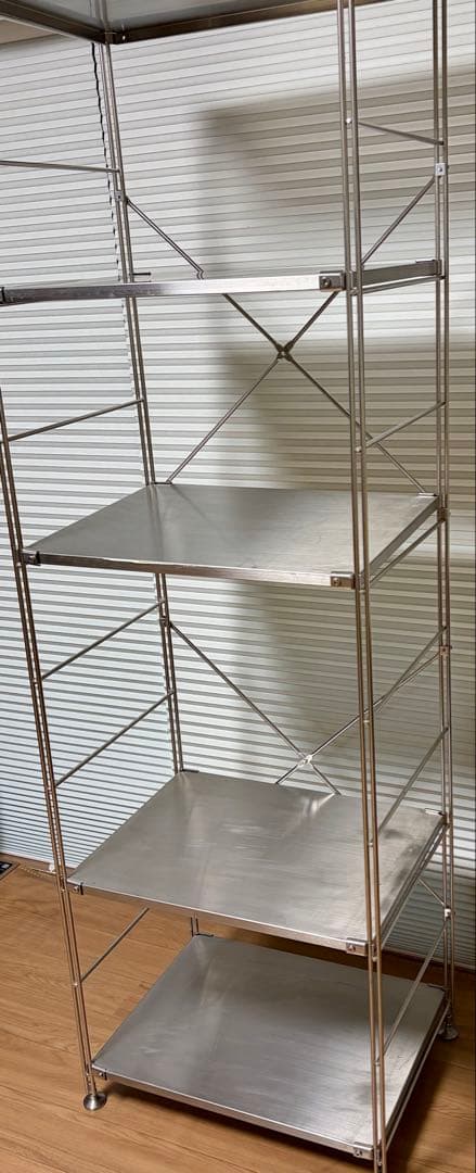 無印良品 ステンレスユニットシェルフ 大 幅58×奥行41×高175cm