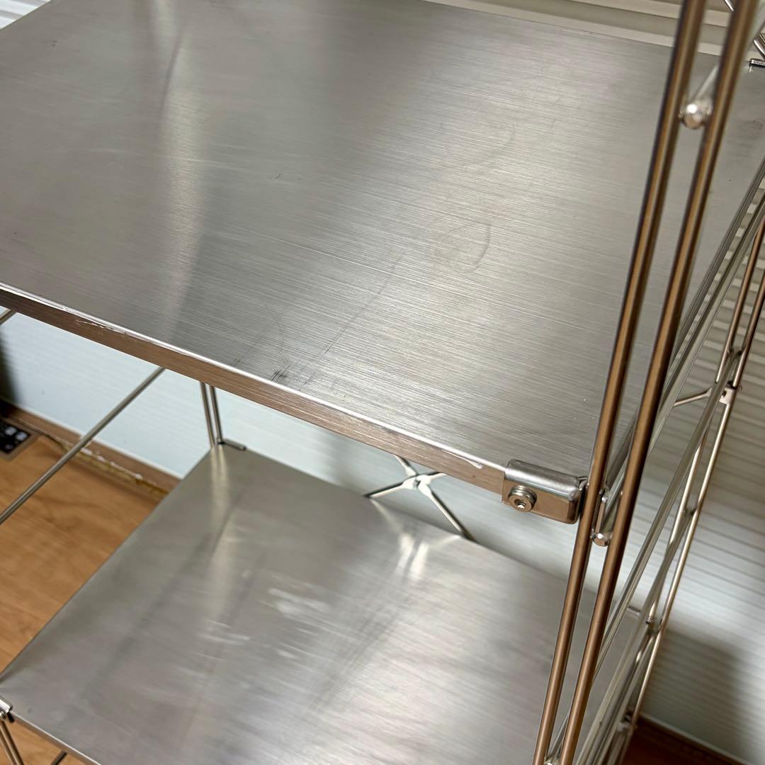 無印良品 ステンレスユニットシェルフ 大 幅58×奥行41×高175cm