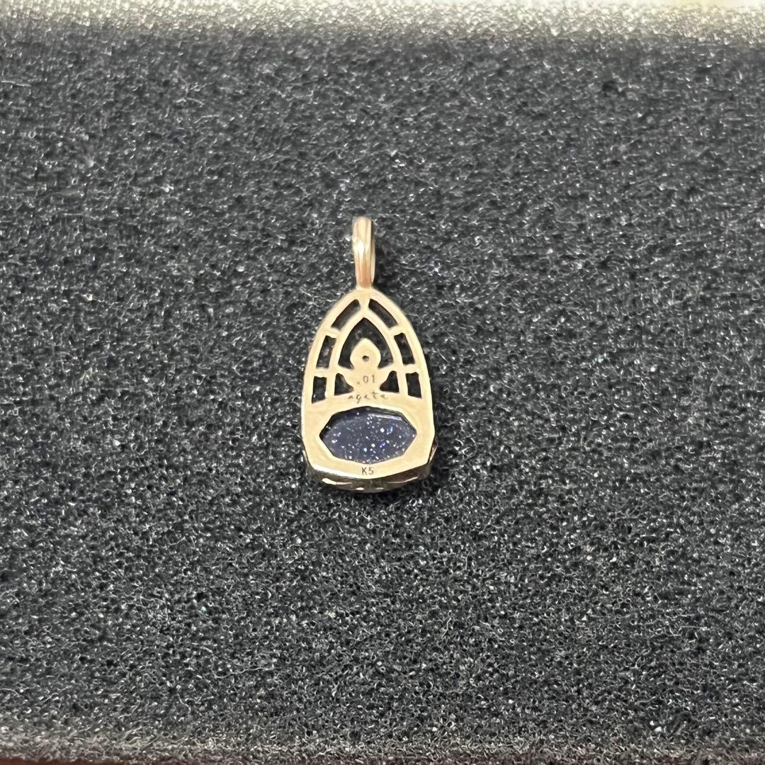 アガット 現行品　紫金石ラブラド ネックレスチャーム