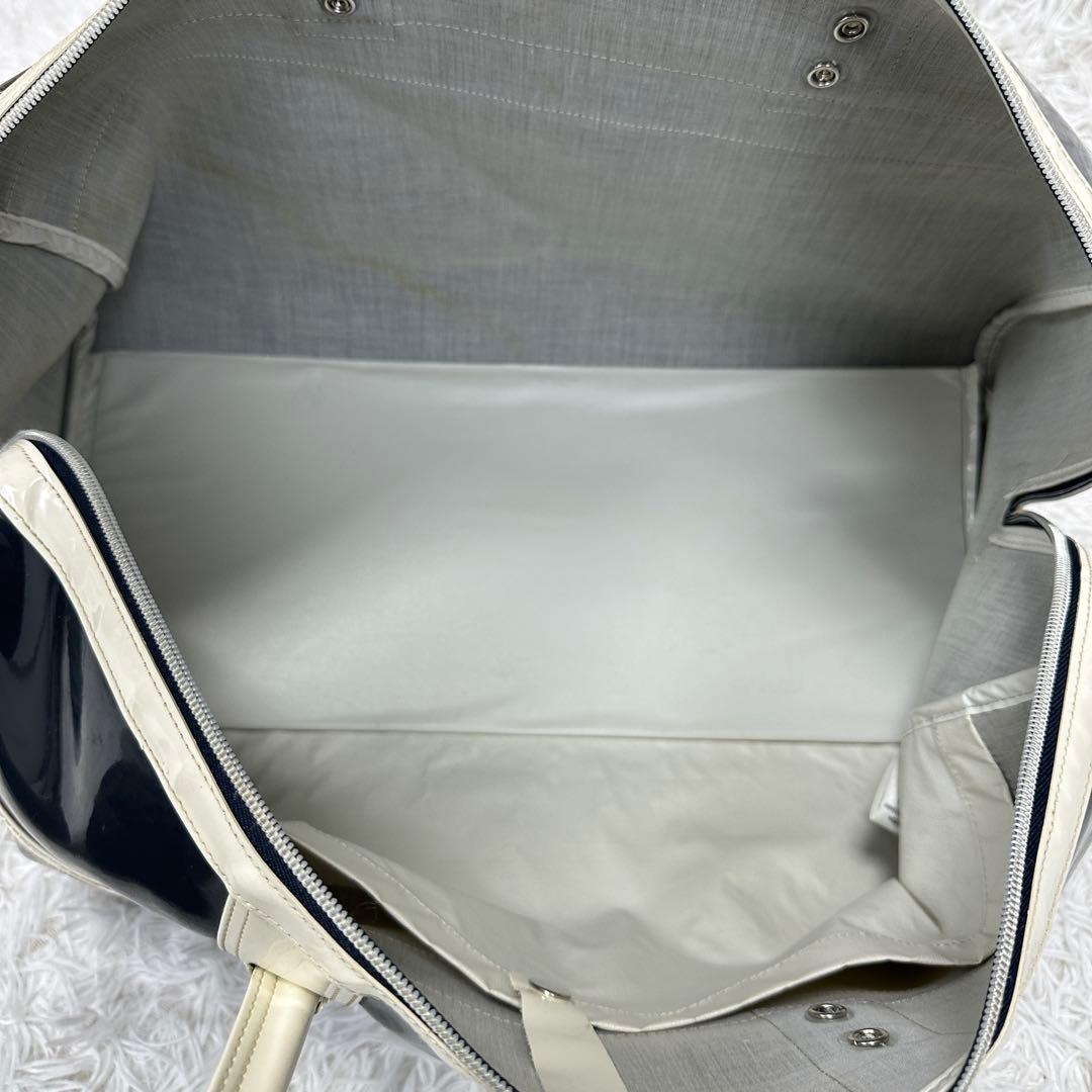 超希少 90s【old adidas】エナメル ボストンバッグ トレフォイル