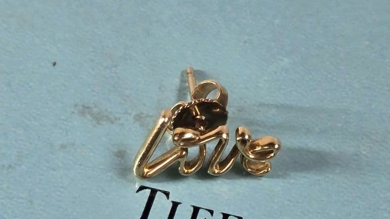 希少✨ ティファニー ピアス パロマ・ピカソ グラフィティ ラブ K18YG