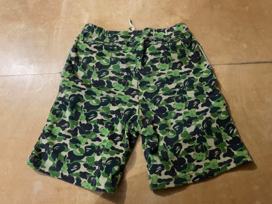 A BATHING APE 猿迷彩スウェットショートパンツ XL