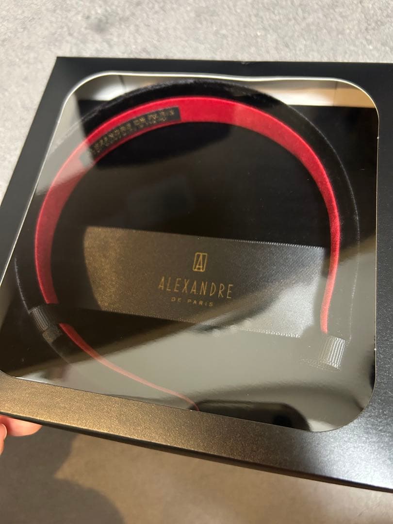 新品未使用ALEXANDRE DE PARIS カチューシャ 黒