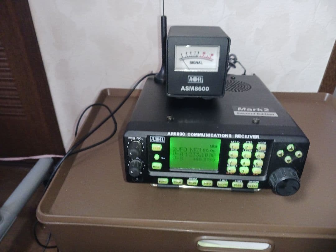 AOR AR8600 通信受信機 ASM8600信号メーター アンテナ 付き