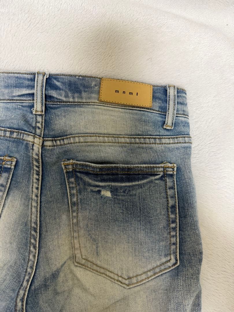 mnml ダメージスキニーデニム 30