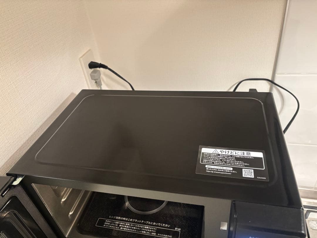 【美品】SHARP オーブンレンジ RE-F163 2023年製 取説・角皿付き