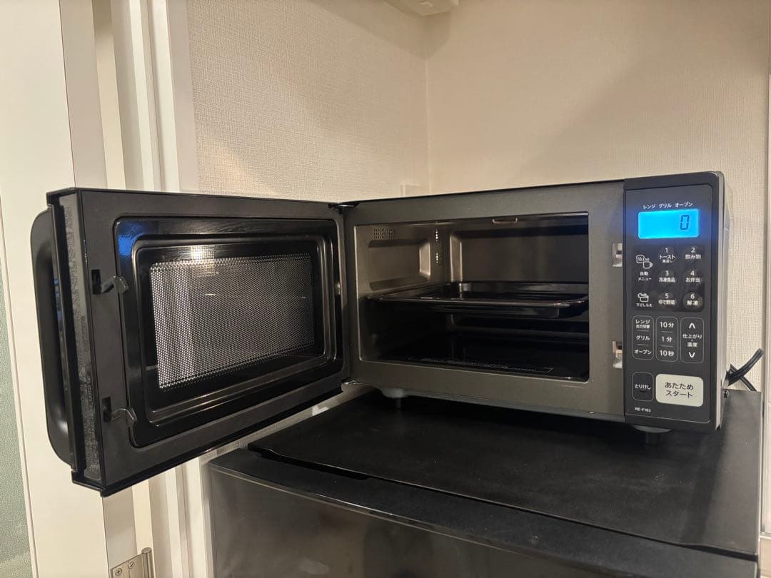 【美品】SHARP オーブンレンジ RE-F163 2023年製 取説・角皿付き