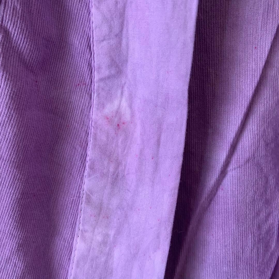 カラー半襦袢＆裾除けセット　パープル　新古品