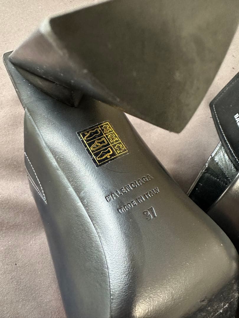 BALENCIAGA ブラック ミュール 37