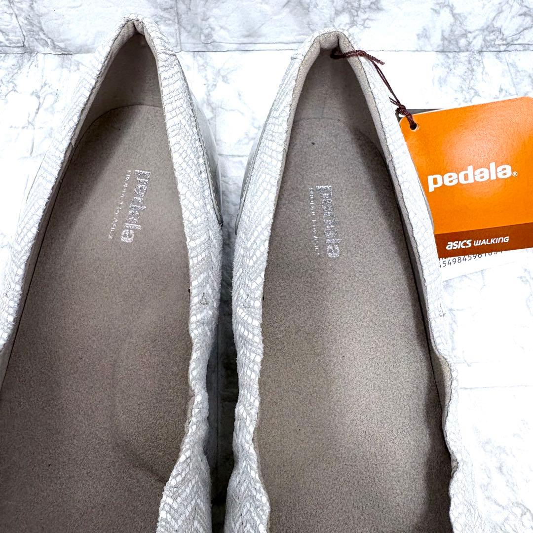 試着のみ極美品asics WALKING pedala フラットシューズ リボン