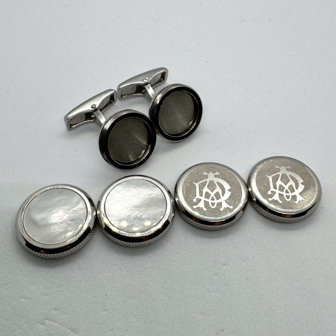 美品 アルフレッドダンヒル カフリンクス カフス シェル 2way 4個セット
