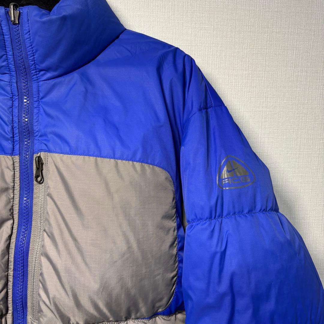 NIKE ACG リバーシブル ダウンジャケット L ブルー グレー Y2K