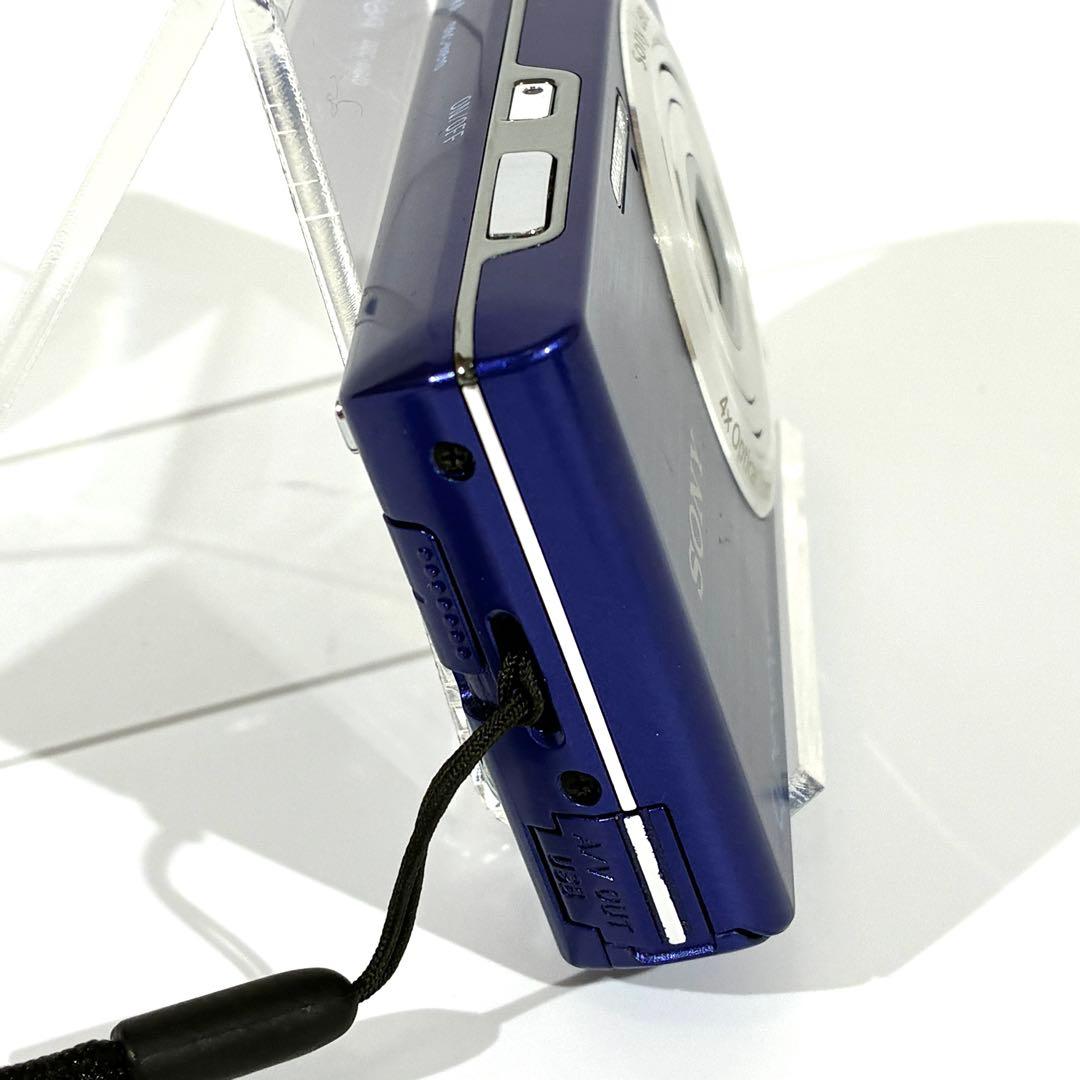 動作確認済★ SONY サイバーショット DSC-W610 デジカメ ブルー