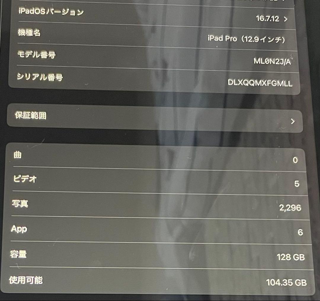 【大画面128GB】iPad Pro 第一世代 12.9インチモデル 128GB