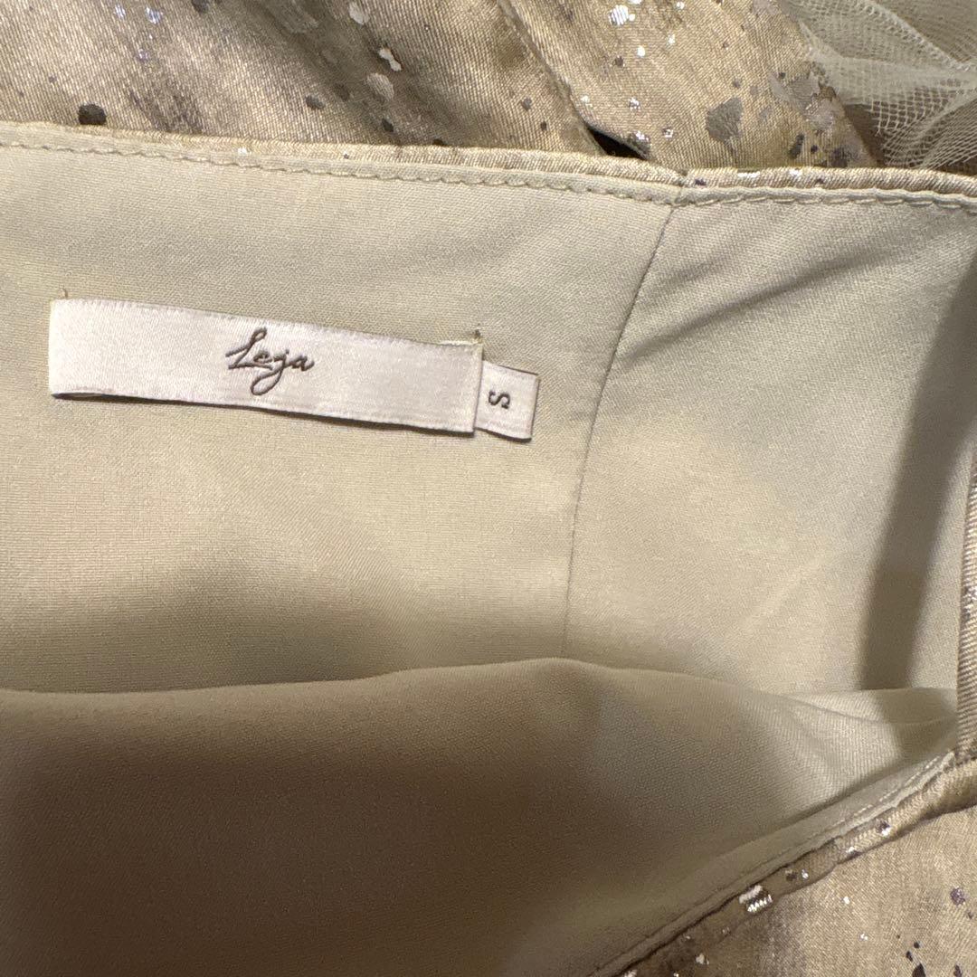 【LEJA】チュールフリルボレロペイントマーメイドドレスワンピース